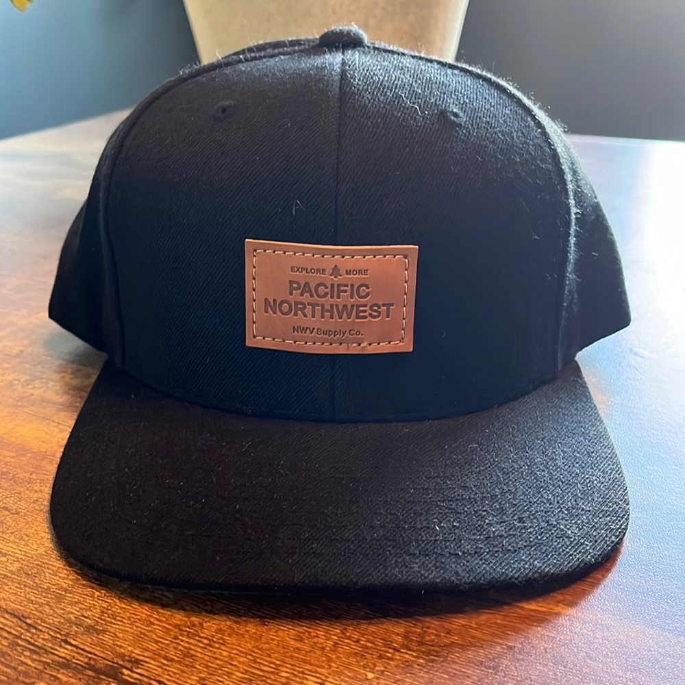The Great PNW Leather Patch Adjustable hat